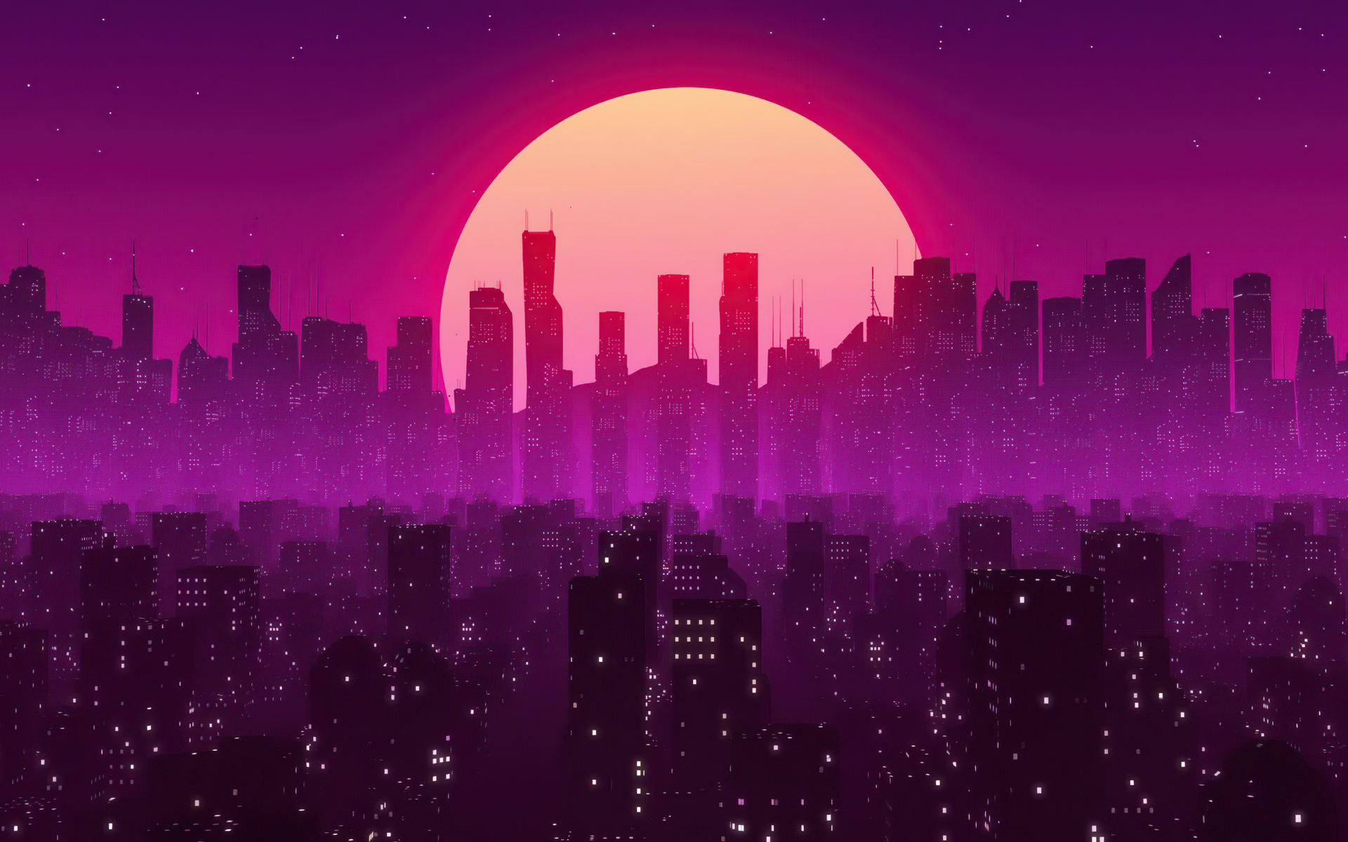 Old computer monitor glowing pastel